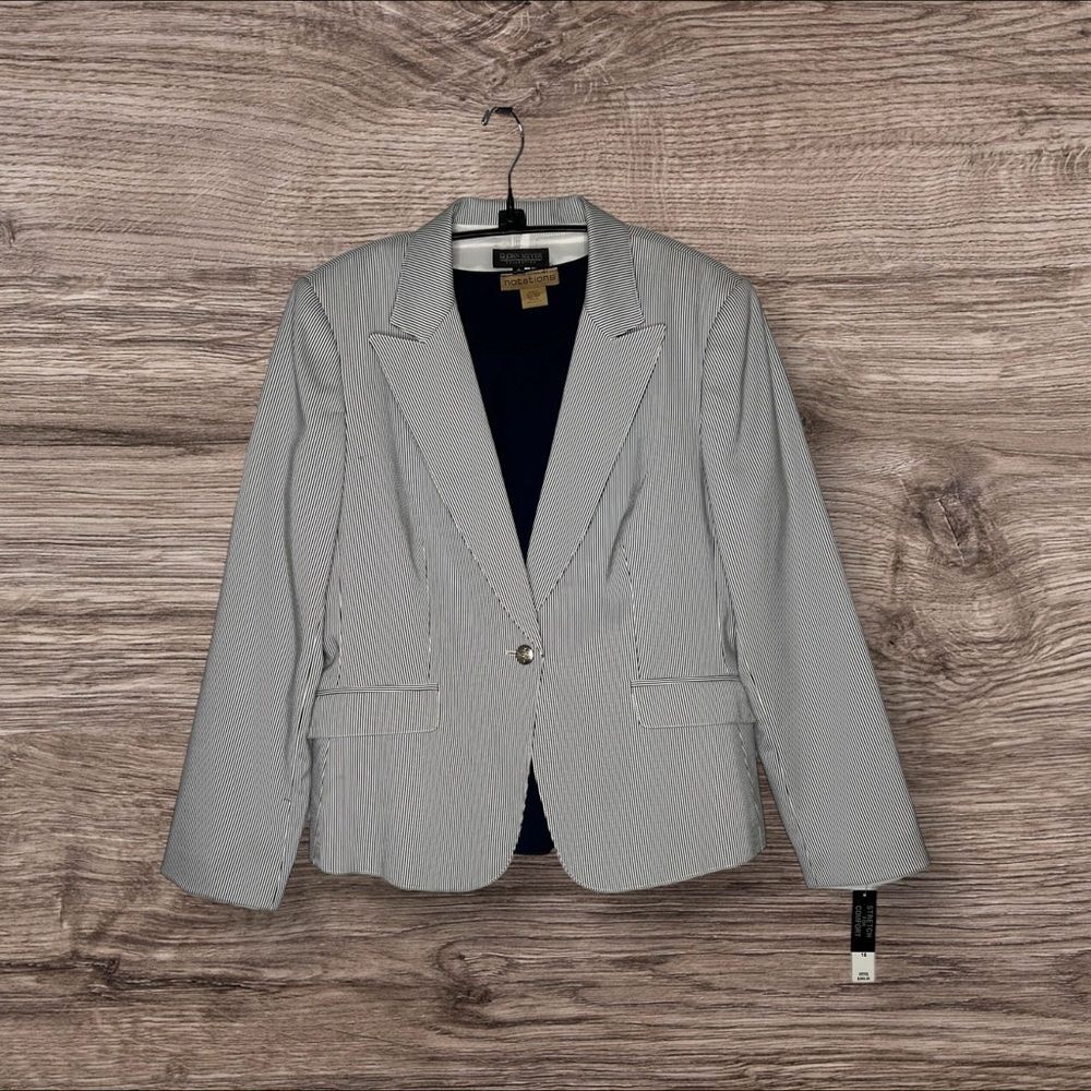 John Meyer Pinstripe Blazer and Cami
